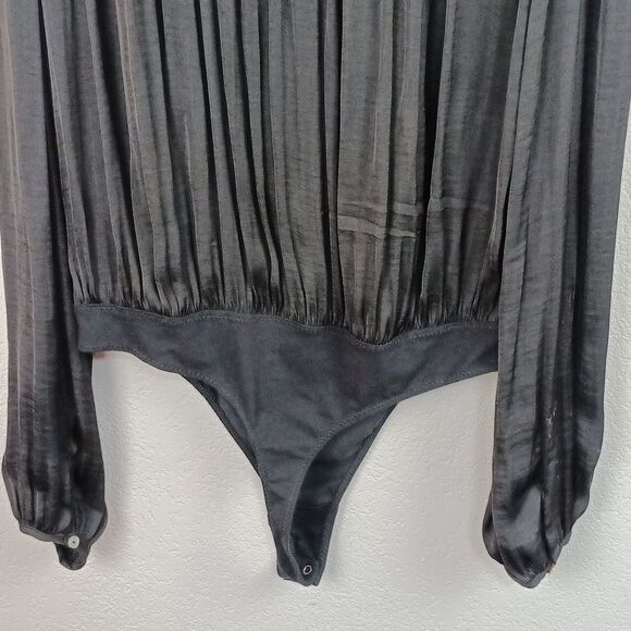 Free People Intimately Smokin N Rockin Black Bodysuit Sz M Whimsigoth, Fairygoth - Picture 11 of 12